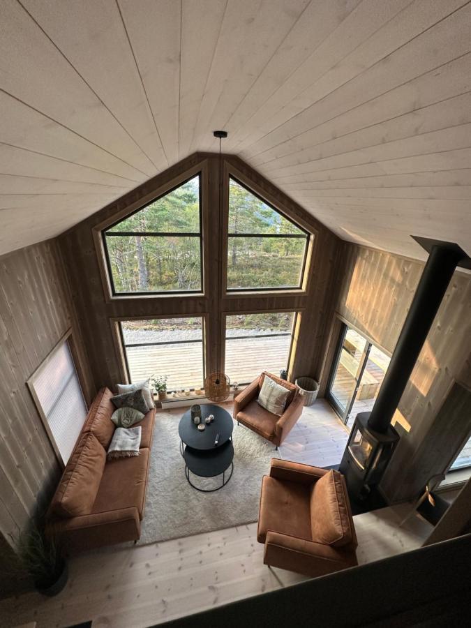 Modern Northern Lights Cabin Drangedal Exteriör bild