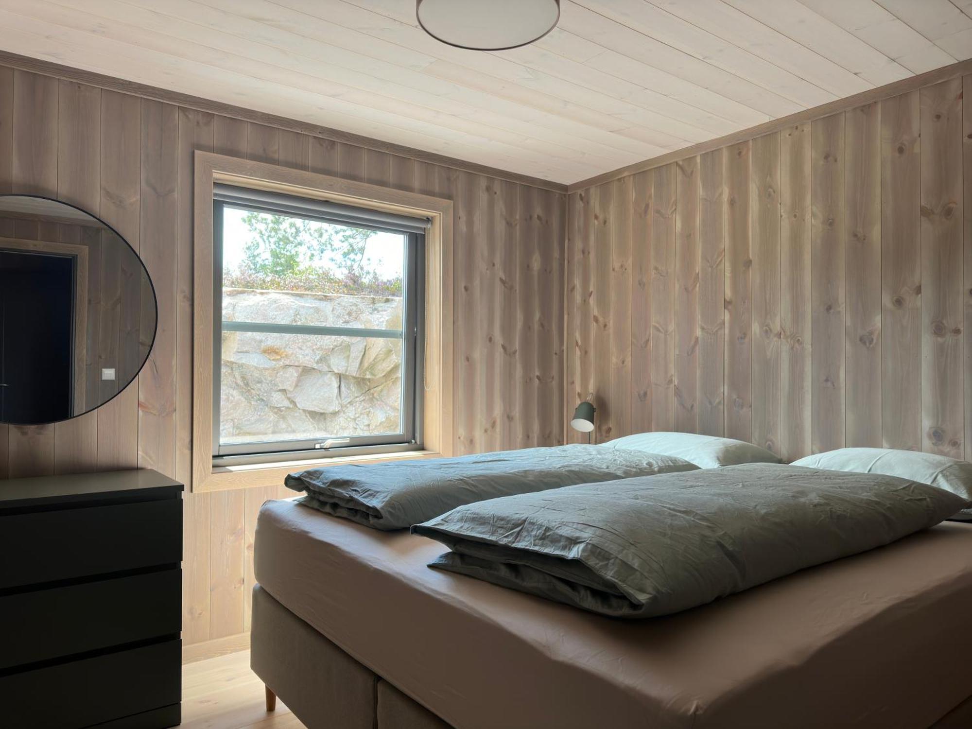 Modern Northern Lights Cabin Drangedal Exteriör bild