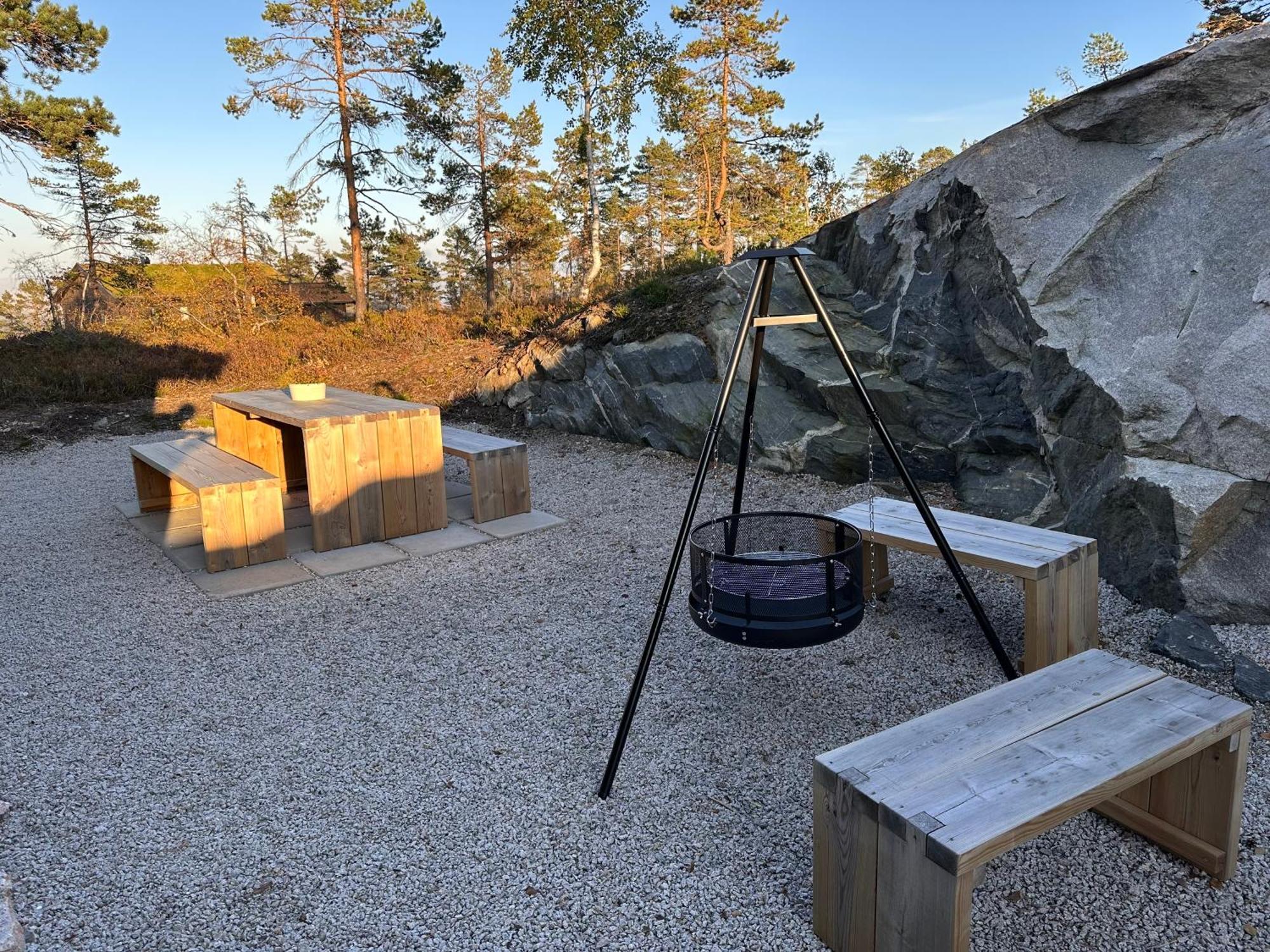 Modern Northern Lights Cabin Drangedal Exteriör bild